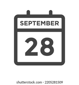 September 28 Calendar Day or Calender Date for Deadline or Appointment