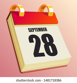 September 28 on Red Calendar