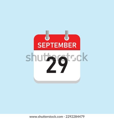 September 29 Concept Design. Vector Illustration.	