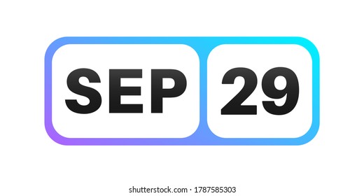 September 29th date on a single day calendar page.