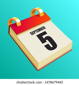 September 5 on Red Calendar