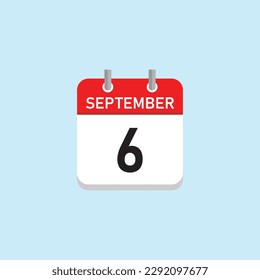 September 6 Concept Design. Vector Illustration.	
