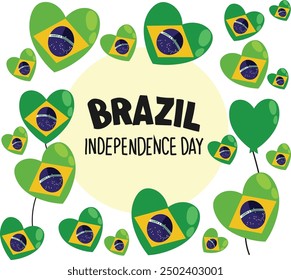 september 7 is brazil independece day vector illustration. 
Good for banner, poster, greeting card, party card, invitation, template, advertising, campaign, and social media. 
