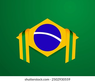 7 de septiembre, Día de la Independencia de Brasil bandera verde y amarilla 7 de setembro, día de la independencia de Brasil bandeira verde e amarela 