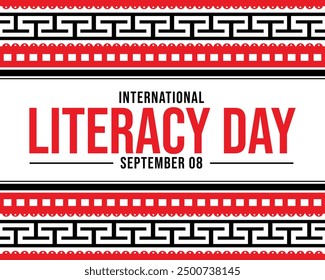 September 8 is Observed as International Literacy Day. International Literacy Day background. banner, poster, wallpaper, cards. Vector EPS 10.