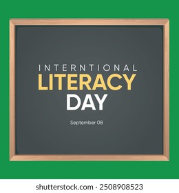 September 8 is Observed as International Literacy Day. International Literacy Day background. banner, poster, wallpaper, cards. 