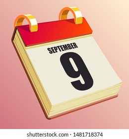 September 9 on Red Calendar