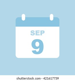 SEPTEMBER 9,calendar icon.