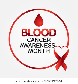 September Is Blood Cancer Awareness Month Vector Illustration