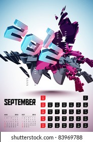 September - Calendar Design 2012