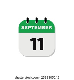 September Calendar Icon Vector Template