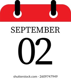 September calendar icon.Agenda plan, May month schedule calendar and Time planner.Meeting appointment time.Calendar Event schedule date.calendar date icon on white background.