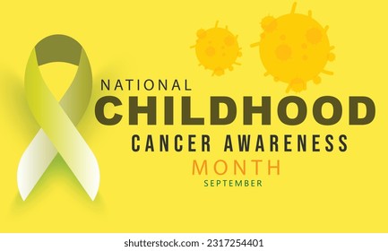 September is Childhood Cancer awareness month. background, banner, card, poster, template. Vector illustration.