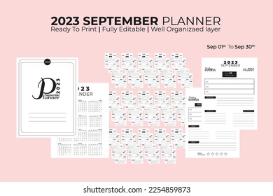 September Daily Kdp Planner 2023 