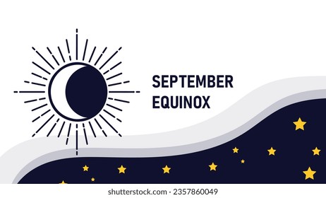 Sepember equinox, Vektorhintergrund