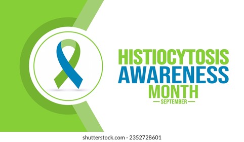 September is Histiocytosis Awareness Month background template. Holiday concept. use to background, banner, placard, card, and poster design template with text inscription and standard color.