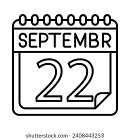 September Icon Design For Personal And Commercial Use.