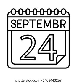 September Icon Design For Personal And Commercial Use.