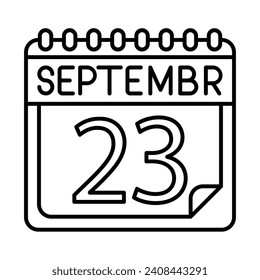 September Icon Design For Personal And Commercial Use.