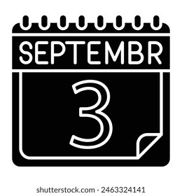 September Icon Design For Personal And Commercial Use.