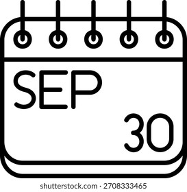 Icono de septiembre para su proyecto