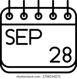 Ícone De setembro Para O Seu Projeto