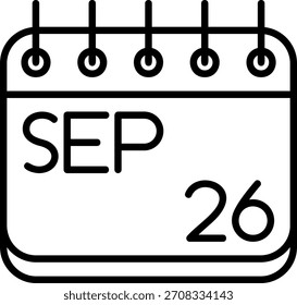 Icono de septiembre para su proyecto