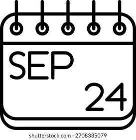Ícone De setembro Para O Seu Projeto