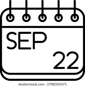 Ícone De setembro Para O Seu Projeto