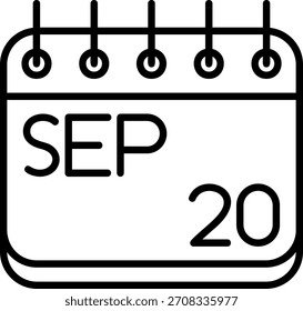 Icono de septiembre para su proyecto