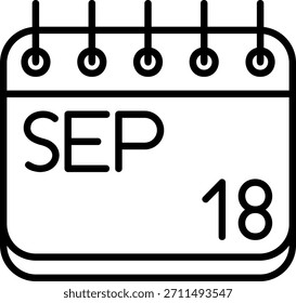 Icono de septiembre para su proyecto