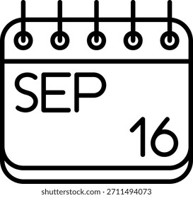 Icono de septiembre para su proyecto