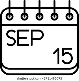 Ícone De setembro Para O Seu Projeto
