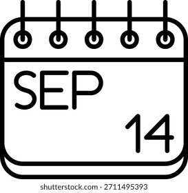 Ícone De setembro Para O Seu Projeto