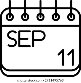 Ícone De setembro Para O Seu Projeto