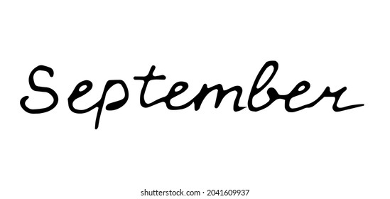 Grabado de septiembre. Imagen vectorial dibujada a mano