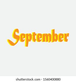 September logos and vector art.