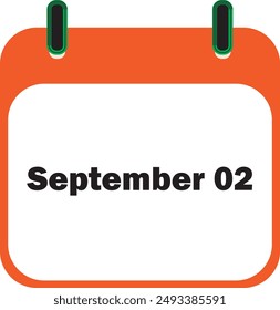 September Month Date 02 | Icon Design