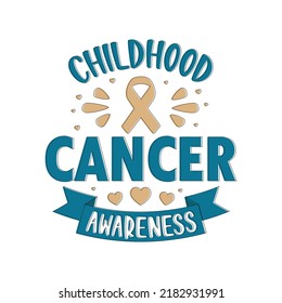 September is National Childhood Cancer Awareness Month vector illustration with background, template, banner and poster design.