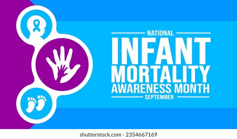 September is National Infant Mortality Awareness Month  background template. Holiday concept. background, banner, placard, card, and poster design template with text inscription and standard color. 