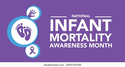 September is National Infant Mortality Awareness Month background template. Holiday concept. background, banner, placard, card, and poster design template with text inscription and standard color.
