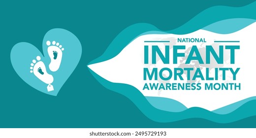 September is National Infant Mortality Awareness Month background template. Holiday concept. background, banner, placard, card, and poster design template with text inscription and standard color.
