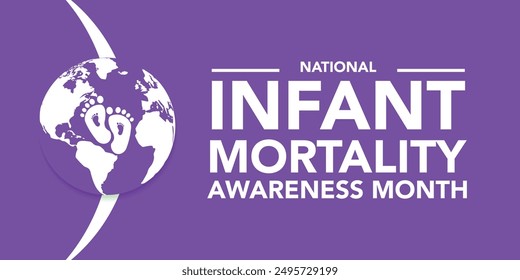 September is National Infant Mortality Awareness Month background template. Holiday concept. background, banner, placard, card, and poster design template with text inscription and standard color.
