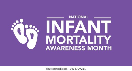 September is National Infant Mortality Awareness Month background template. Holiday concept. background, banner, placard, card, and poster design template with text inscription and standard color.
