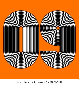 September. Number.  Color