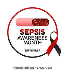 September is Sepsis Awareness Month Vector Illustration