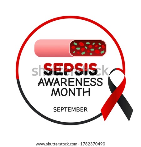 September is Sepsis Awareness Month Vector Illustration