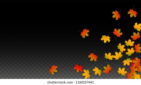 September Vector Background Golden Falling Leaves Stock Vector (Royalty ...