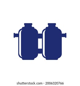 septic system with two tanks icon