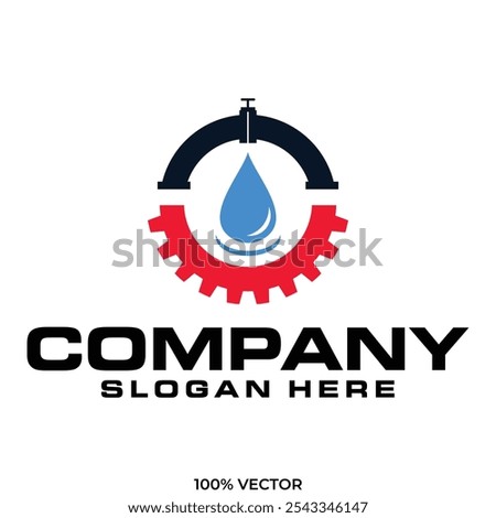 septic tank clean service logo design vector Illustration